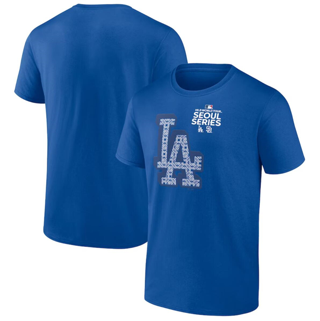 Men's Los Angeles Dodgers Royal 2024 World Tour Seoul Series Legend Performance T-Shirt